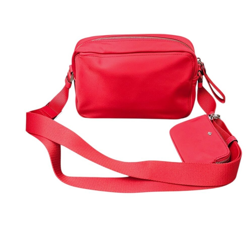 Kate Spade New Chelsea Camera Coin Dust Bag Crossbody Red Shoulder Bag - Picture 12 of 16
